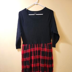 Plaid/SweaterTop/Casual/TorridDress